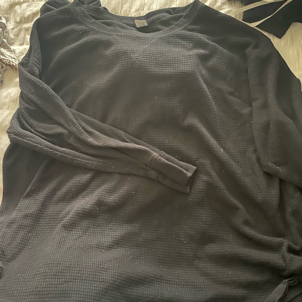 long sleeve ribbed knit